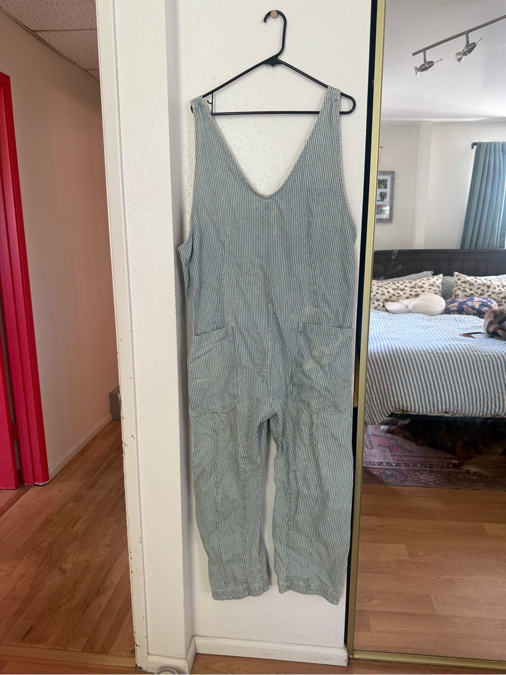 Free People High Roller Railroad Jumpsuit